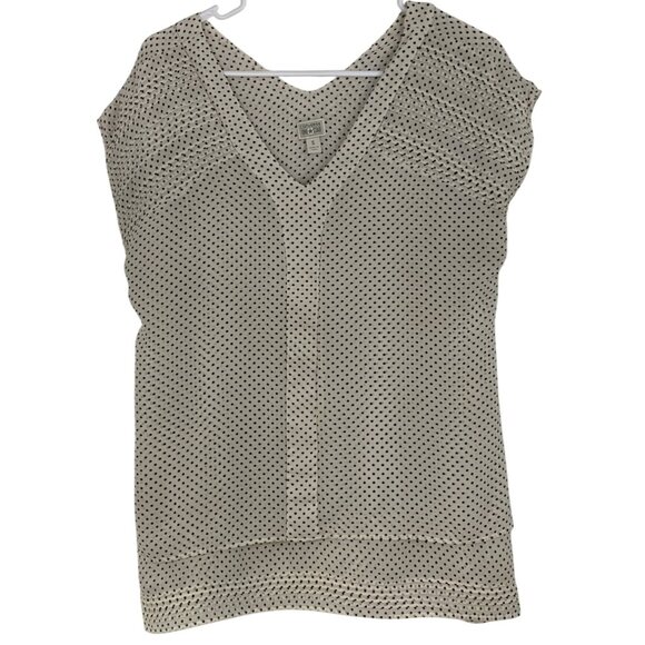 Converse Target S V-Neck Off-White Star Print Tiered Tunic Top RW10336 EUC - Picture 3 of 9